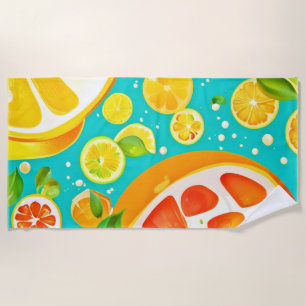 Citrus Symphony: Ein Juicy Delight Strandtuch