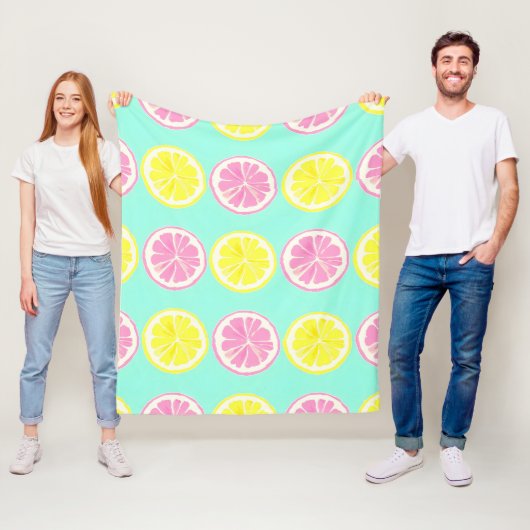 Citrus Symphony Fleecedecke (Beispiel)