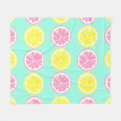 Citrus Symphony Fleecedecke (Vorderseite (Horizontal))