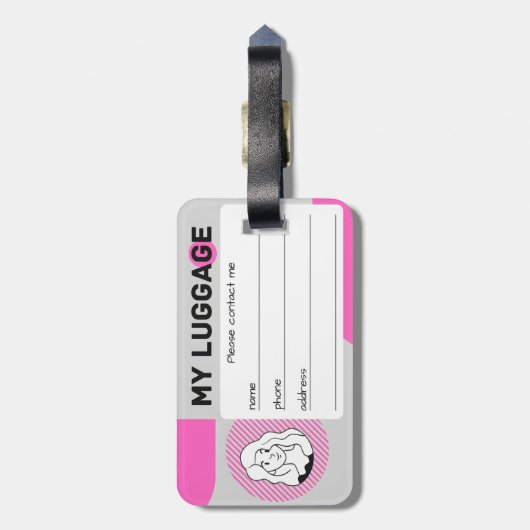 Citrus Symphony Gepäckanhänger (Rückseite vertikal)