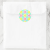 Citrus Symphony Runder Aufkleber (Tasche)