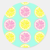 Citrus Symphony Runder Aufkleber (Vorderseite)