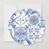 Citrus Thema Mädchen 1. Geburtstag Einladung (Rückseite)