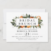 Citrus Thema Rustic Bridal Brunch Einladung (Vorderseite)