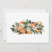 Citrus Thema Rustic Bridal Brunch Einladung (Rückseite)