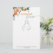 Citrus theme Reue das Brautparty-Spiel (Stehend Vorderseite)