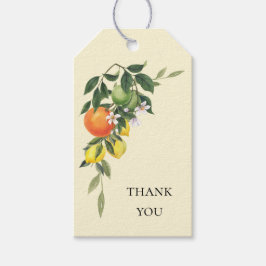 Citrus Themed Bridal Shower Favor Gift Tag Geschenkanhänger