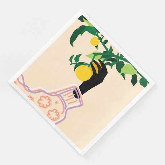 Citrus-Touch Serviette (Ecke)