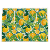 Citrus Tree Artisan Lemons Orange Limes farbenfroh Große Geschenktüte (Vorderseite)