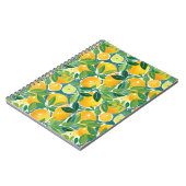 Citrus Tree Artisan Lemons Orange Limes farbenfroh Notizblock (Linke Seite)