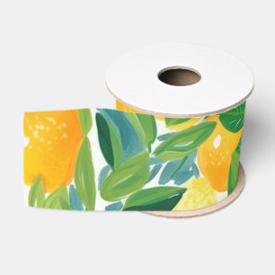 Citrus Tree Artisan Lemons Orange Limes farbenfroh Ripsband