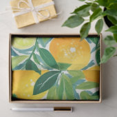 Citrus Tree Artisan Lemons Orange Limes farbenfroh Seidenpapier (Geschenk)