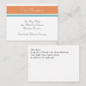 Citrus Tropical Wellness-Center Hochzeitsempfang B Begleitkarte (Vorne/Hinten)