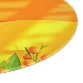 Citrus und Blätter Graphic Schneidebrett (Ecke)