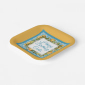 Citrus und marokkanisches Blue Custom Party Pappteller (Gewinkelt)