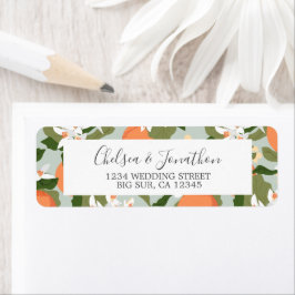 Citrus und Mint Wedding-Rücksendeadresse