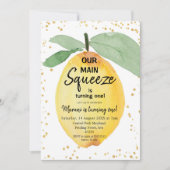 Citrus Unsere wichtigste Squeeze Geburtstagsparty Einladung (Vorderseite)