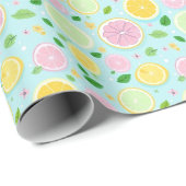 Citrus Vibe Wrapping Paper Geschenkpapier (Rolleneckpunkt)