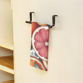 Citrus Vibrann Lemon & Orange Aquarellblume Geschirrtuch