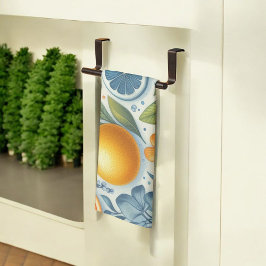 Citrus Vibrann Lemon & Orange Aquarellblume Geschirrtuch