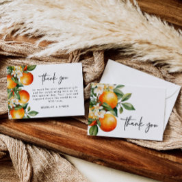 Citrus Vielen Dank Card Orangen Süsse Clementine Dankeskarte