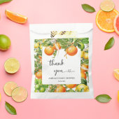 Citrus Vielen Dank, Orange Green Floral Geschenktütchen