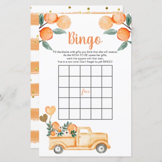Citrus Vintag LKW Bingo Kinderdusche (Vorne/Hinten)