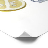 Citrus vulgaris (Orange) Poster (Ecke)