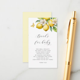 Citrus Watercolor Buchanfrage Kinderdusche Begleitkarte