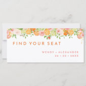 Citrus Watercolor Hanging Seating Chart Header (Rückseite)