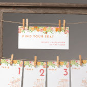 Citrus Watercolor Hanging Seating Chart Header