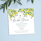 Citrus Watercolor Lemon Brautparty Einladung