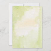 Citrus Watercolor Lemon Bridal Luncheon Einladung (Rückseite)