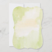 Citrus Watercolor Lemon Themed Baby Dusche Einladung (Rückseite)