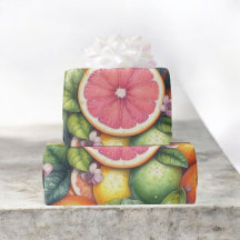 Citrus Watercolor Orange Frucht Botanischer Sommer