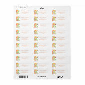 Citrus Watercolor Rücksendeadresse (Vorne)