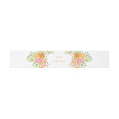 Citrus Watercolor Wedding Einladungsbanderole (Flach)