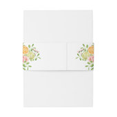 Citrus Watercolor Wedding Einladungsbanderole (Rückseitenbeispiel)