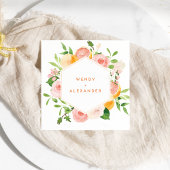 Citrus Watercolor Wedding Serviette