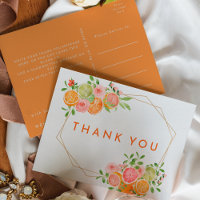 Citrus Watercolor Wedding Vielen Dank