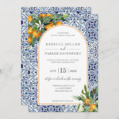 Citrus Wedding Einladung (Vorne/Hinten)