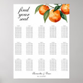 Citrus Wedding Mediterranean Orange Poster (Vorne)