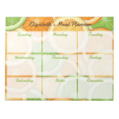 Citrus Weekly Meal Planner Notizblock (Vorderseite)