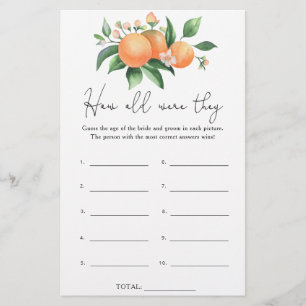 Citrus - Wie alt waren sie das Brautspiel