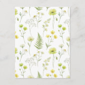 Citrus Wildflower Stripe Accommodation and Details Begleitkarte (Rückseite)