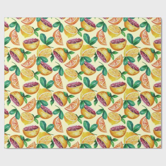 Citrus Wrapping Paper Geschenkpapier (Flach)