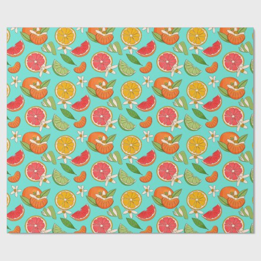 Citrus Wrapping Paper Geschenkpapier (Flach)