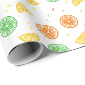 Citrus wrapping paper geschenkpapier (Rolleneckpunkt)