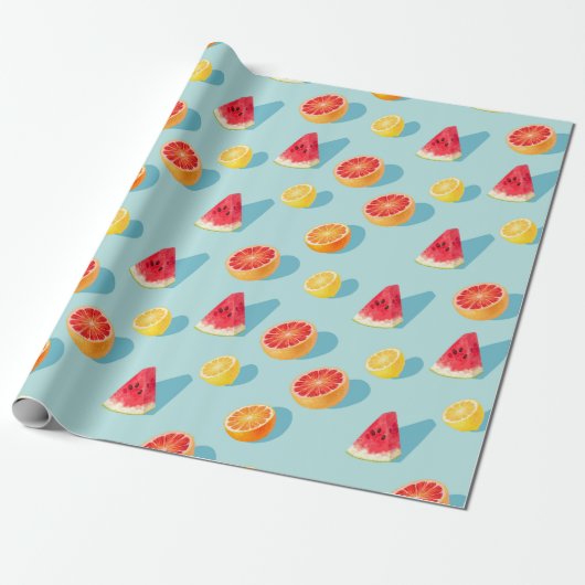 Citrus Wrapping Paper Geschenkpapier (Ungerollt)