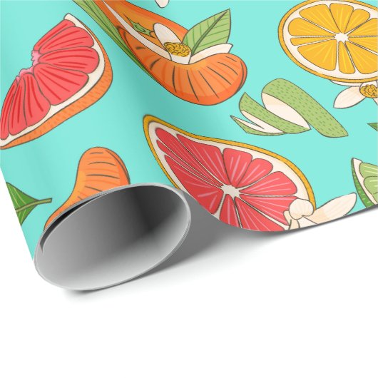 Citrus Wrapping Paper Geschenkpapier (Rolleneckpunkt)